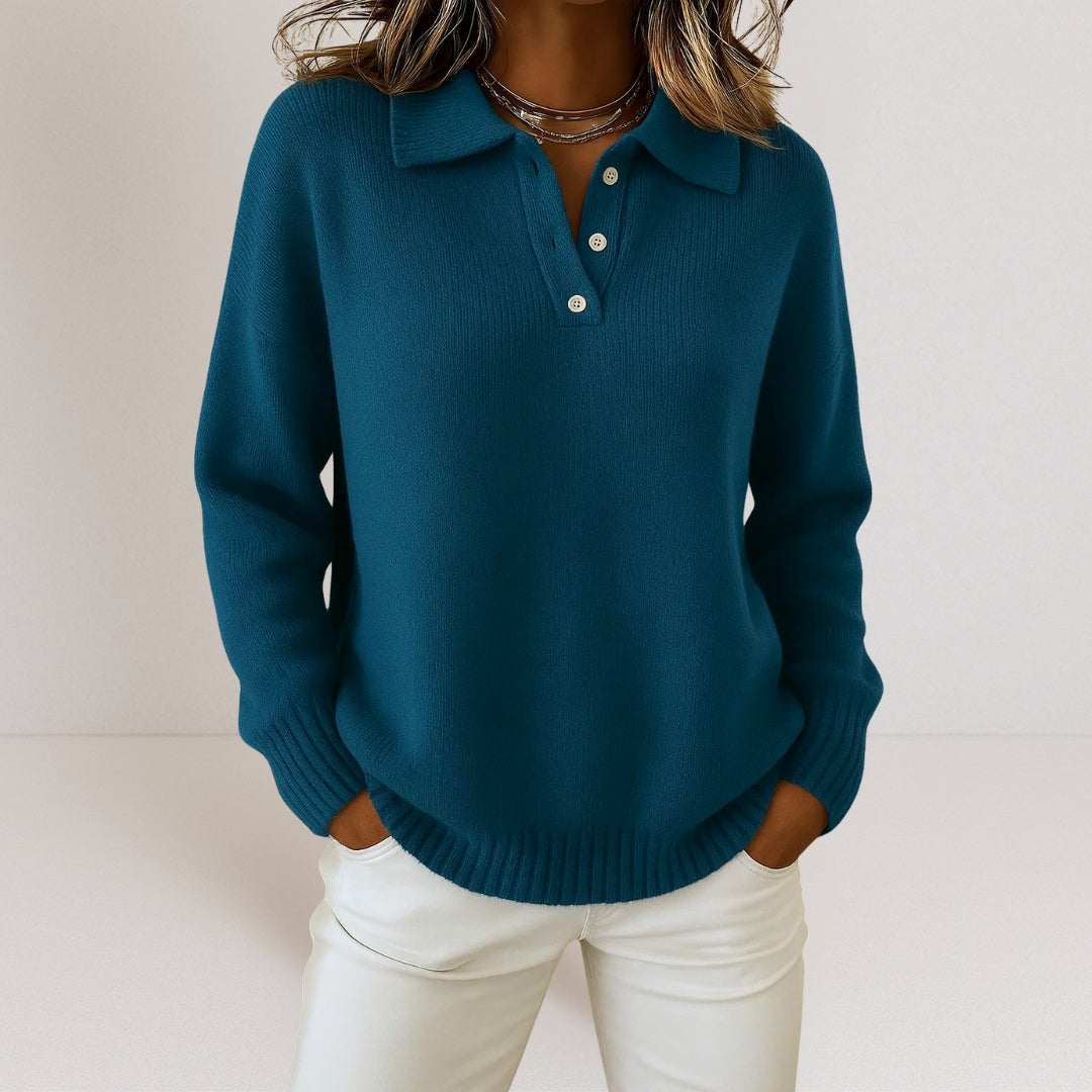 Desiree | Soft Knit Sweater with Collar