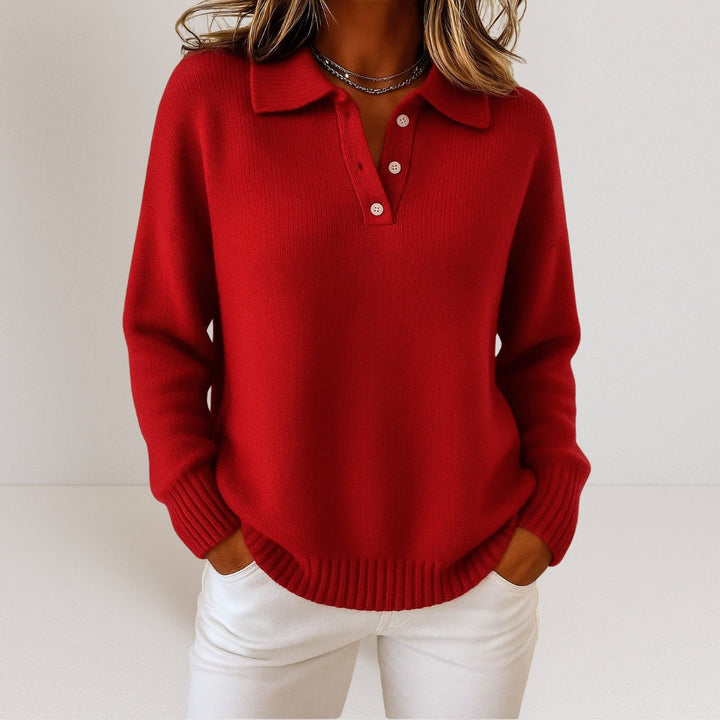 Desiree | Soft Knit Sweater with Collar