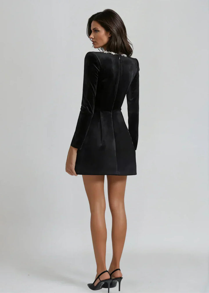 Maddy | Velvet Mini Dress