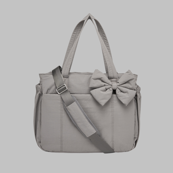 LEILANI™ - Chic Bow Laptop Friendly Puffy Handbag