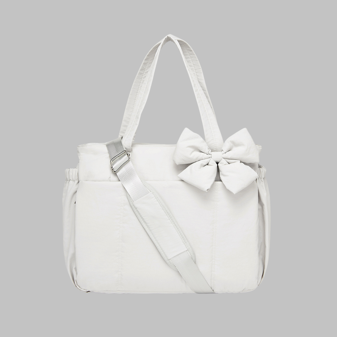 LEILANI™ - Chic Bow Laptop Friendly Puffy Handbag