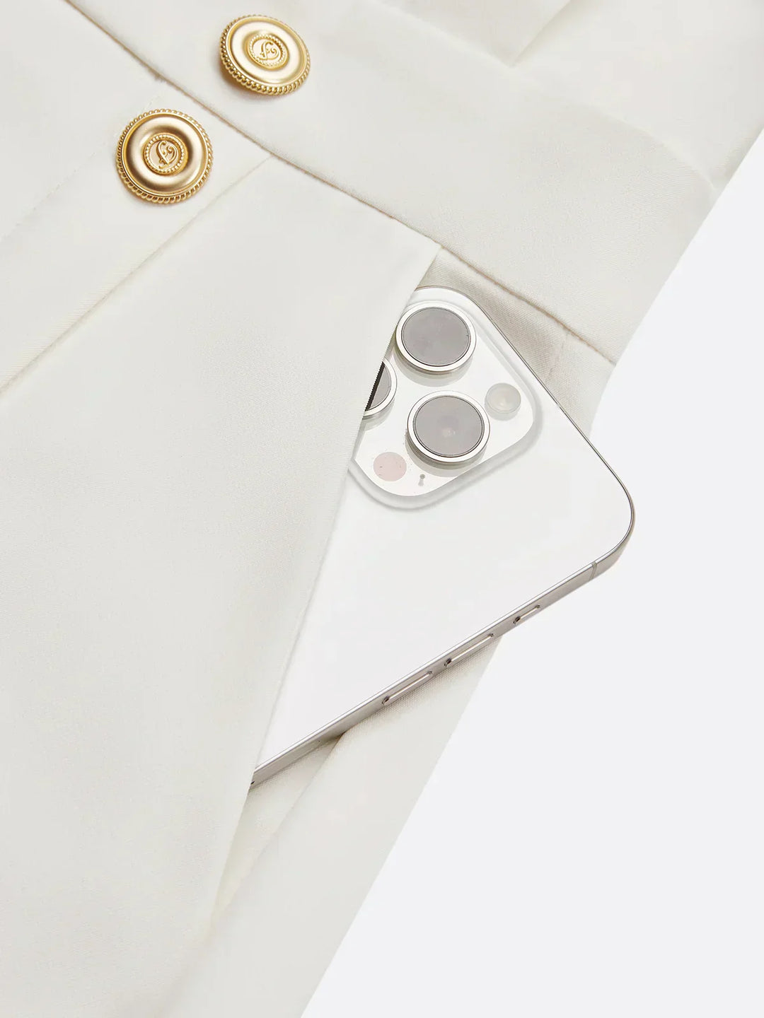 Genevieve | Solid Midi Dress with Button Slit and Round Neckline